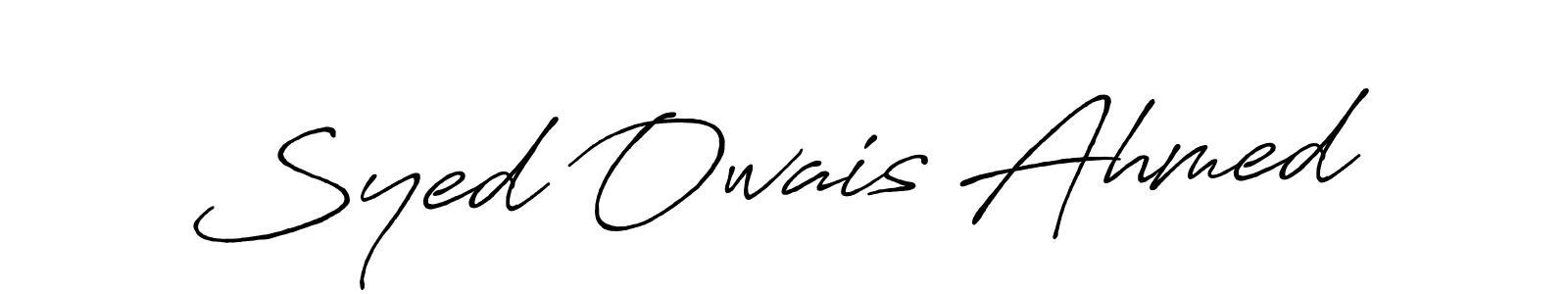 Design your own signature with our free online signature maker. With this signature software, you can create a handwritten (Antro_Vectra_Bolder) signature for name Syed Owais Ahmed. Syed Owais Ahmed signature style 7 images and pictures png