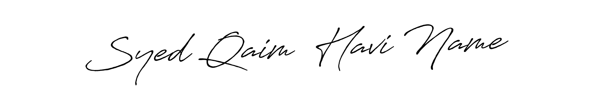 This is the best signature style for the Syed Qaim  Havi Name name. Also you like these signature font (Antro_Vectra_Bolder). Mix name signature. Syed Qaim  Havi Name signature style 7 images and pictures png