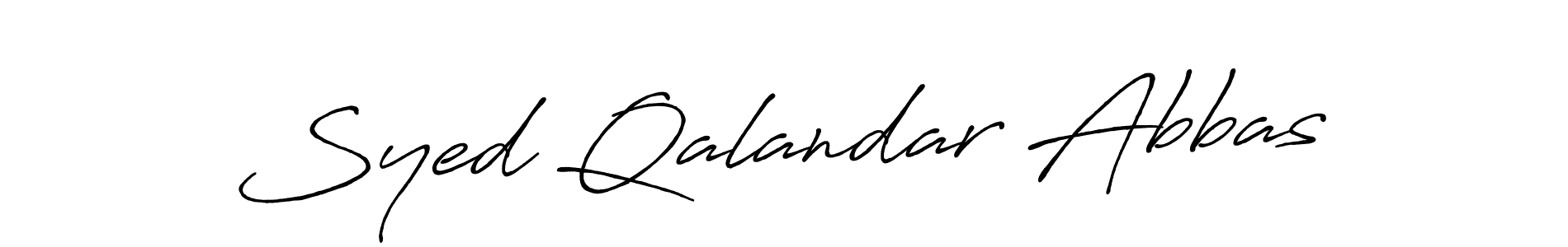 Antro_Vectra_Bolder is a professional signature style that is perfect for those who want to add a touch of class to their signature. It is also a great choice for those who want to make their signature more unique. Get Syed Qalandar Abbas name to fancy signature for free. Syed Qalandar Abbas signature style 7 images and pictures png