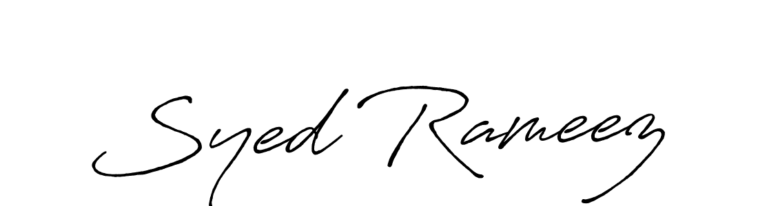 How to Draw Syed Rameez signature style? Antro_Vectra_Bolder is a latest design signature styles for name Syed Rameez. Syed Rameez signature style 7 images and pictures png