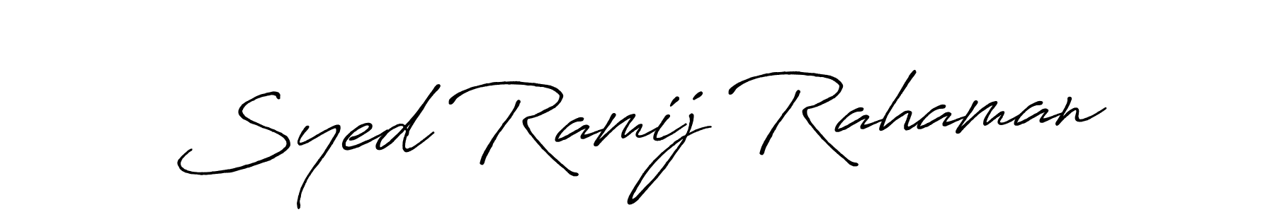 Once you've used our free online signature maker to create your best signature Antro_Vectra_Bolder style, it's time to enjoy all of the benefits that Syed Ramij Rahaman name signing documents. Syed Ramij Rahaman signature style 7 images and pictures png