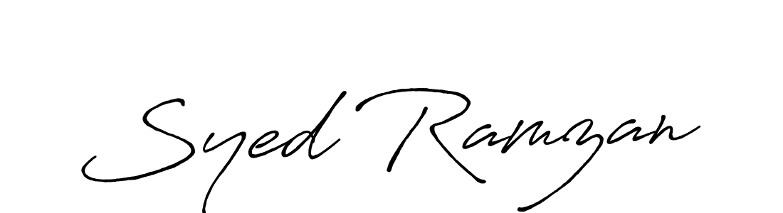 Syed Ramzan stylish signature style. Best Handwritten Sign (Antro_Vectra_Bolder) for my name. Handwritten Signature Collection Ideas for my name Syed Ramzan. Syed Ramzan signature style 7 images and pictures png