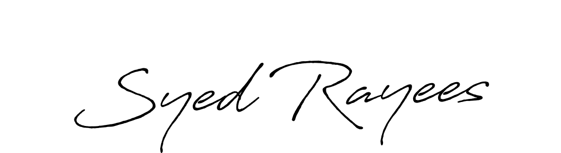 The best way (Antro_Vectra_Bolder) to make a short signature is to pick only two or three words in your name. The name Syed Rayees include a total of six letters. For converting this name. Syed Rayees signature style 7 images and pictures png