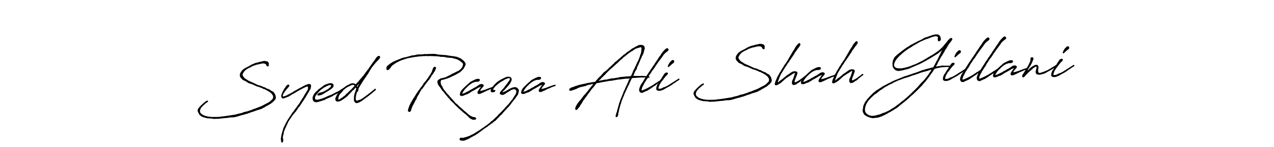 How to make Syed Raza Ali Shah Gillani signature? Antro_Vectra_Bolder is a professional autograph style. Create handwritten signature for Syed Raza Ali Shah Gillani name. Syed Raza Ali Shah Gillani signature style 7 images and pictures png