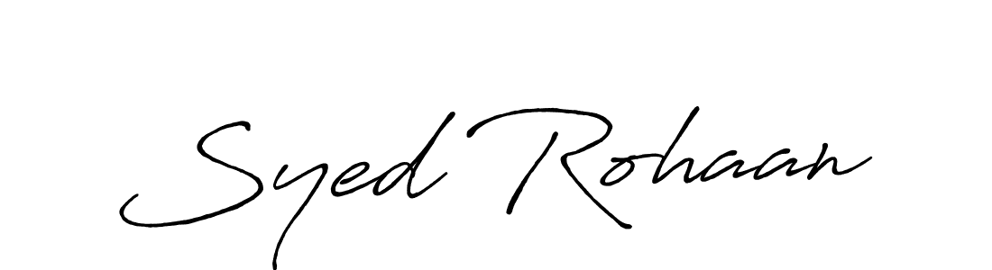 Make a beautiful signature design for name Syed Rohaan. Use this online signature maker to create a handwritten signature for free. Syed Rohaan signature style 7 images and pictures png