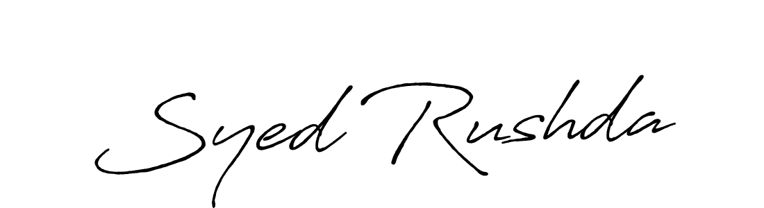 You should practise on your own different ways (Antro_Vectra_Bolder) to write your name (Syed Rushda) in signature. don't let someone else do it for you. Syed Rushda signature style 7 images and pictures png