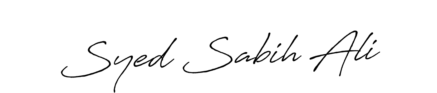 Make a beautiful signature design for name Syed Sabih Ali. Use this online signature maker to create a handwritten signature for free. Syed Sabih Ali signature style 7 images and pictures png