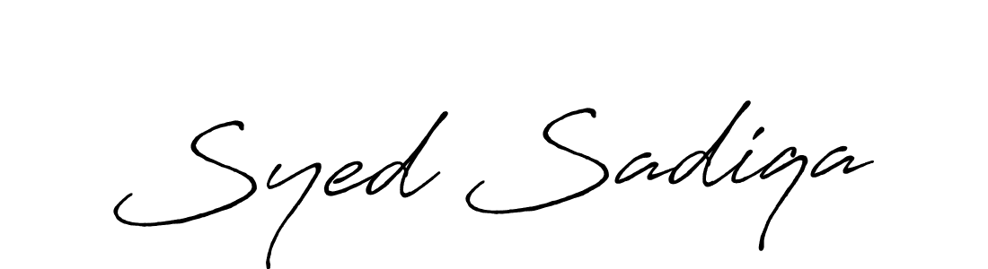 It looks lik you need a new signature style for name Syed Sadiqa. Design unique handwritten (Antro_Vectra_Bolder) signature with our free signature maker in just a few clicks. Syed Sadiqa signature style 7 images and pictures png