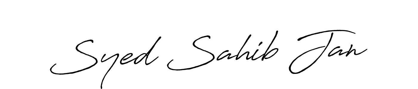 Also we have Syed Sahib Jan name is the best signature style. Create professional handwritten signature collection using Antro_Vectra_Bolder autograph style. Syed Sahib Jan signature style 7 images and pictures png