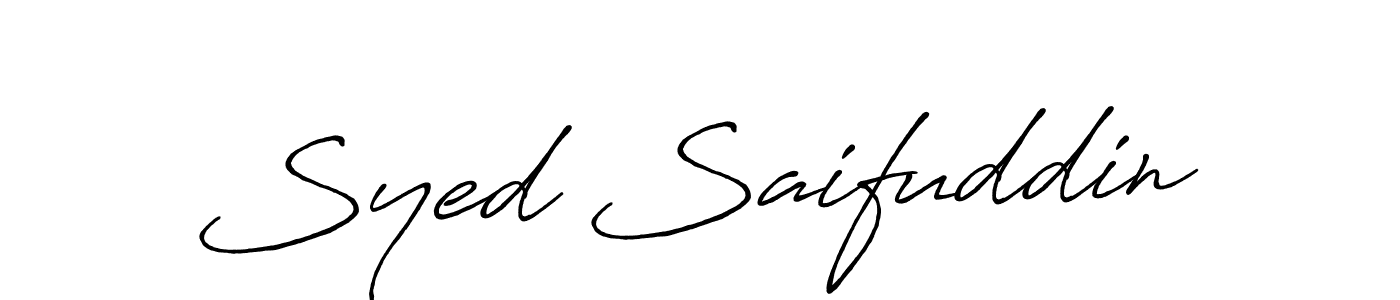 Also we have Syed Saifuddin name is the best signature style. Create professional handwritten signature collection using Antro_Vectra_Bolder autograph style. Syed Saifuddin signature style 7 images and pictures png