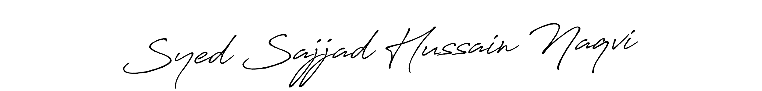 It looks lik you need a new signature style for name Syed Sajjad Hussain Naqvi. Design unique handwritten (Antro_Vectra_Bolder) signature with our free signature maker in just a few clicks. Syed Sajjad Hussain Naqvi signature style 7 images and pictures png