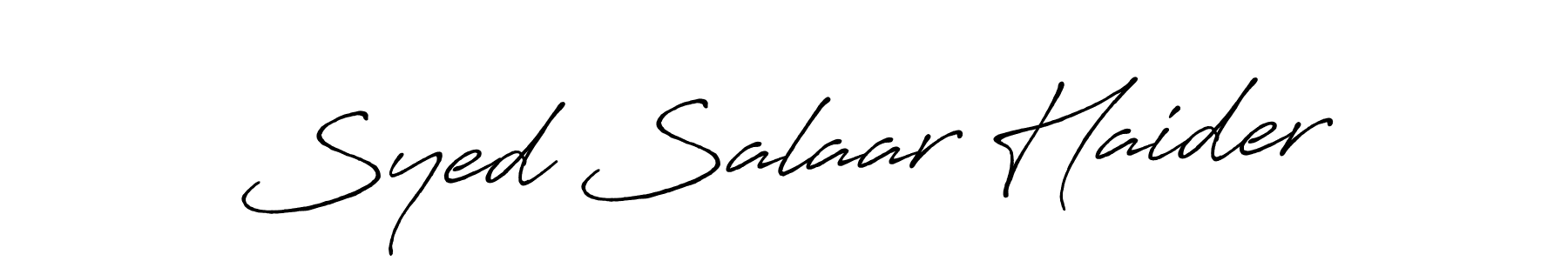 Syed Salaar Haider stylish signature style. Best Handwritten Sign (Antro_Vectra_Bolder) for my name. Handwritten Signature Collection Ideas for my name Syed Salaar Haider. Syed Salaar Haider signature style 7 images and pictures png