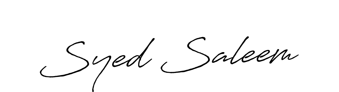 It looks lik you need a new signature style for name Syed Saleem. Design unique handwritten (Antro_Vectra_Bolder) signature with our free signature maker in just a few clicks. Syed Saleem signature style 7 images and pictures png