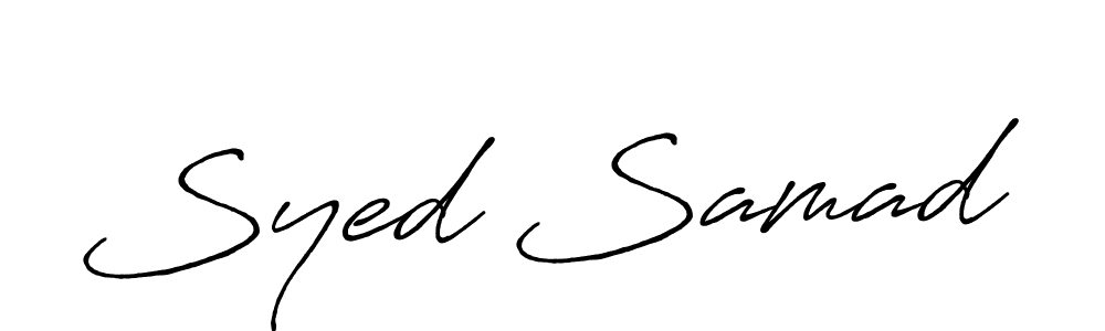 Design your own signature with our free online signature maker. With this signature software, you can create a handwritten (Antro_Vectra_Bolder) signature for name Syed Samad. Syed Samad signature style 7 images and pictures png