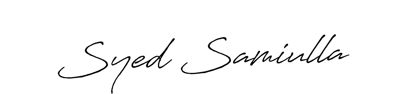 Also You can easily find your signature by using the search form. We will create Syed Samiulla name handwritten signature images for you free of cost using Antro_Vectra_Bolder sign style. Syed Samiulla signature style 7 images and pictures png