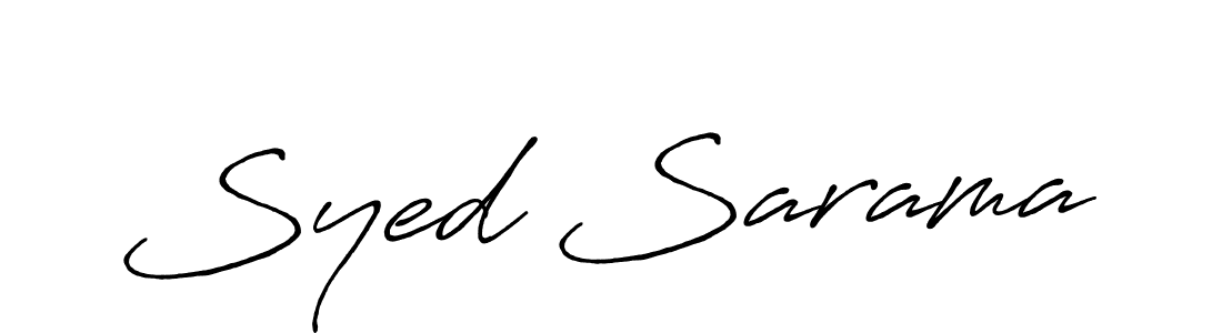 if you are searching for the best signature style for your name Syed Sarama. so please give up your signature search. here we have designed multiple signature styles  using Antro_Vectra_Bolder. Syed Sarama signature style 7 images and pictures png