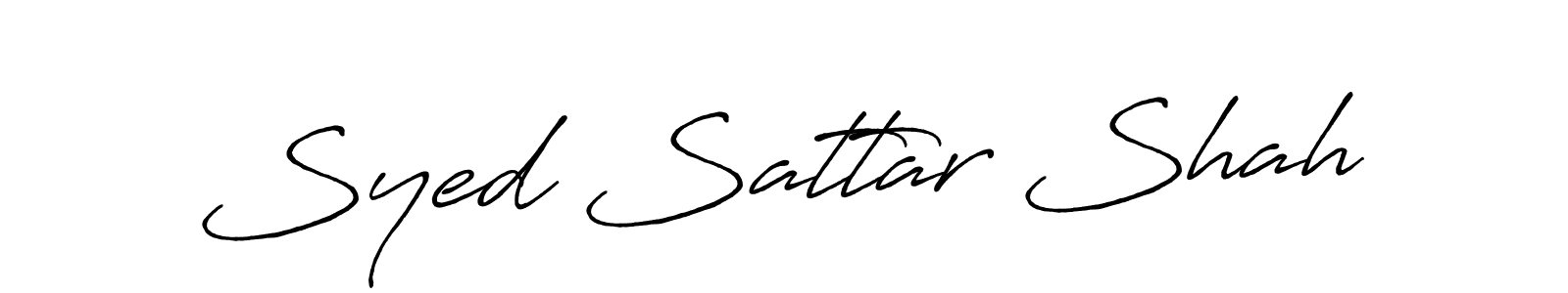 The best way (Antro_Vectra_Bolder) to make a short signature is to pick only two or three words in your name. The name Syed Sattar Shah include a total of six letters. For converting this name. Syed Sattar Shah signature style 7 images and pictures png