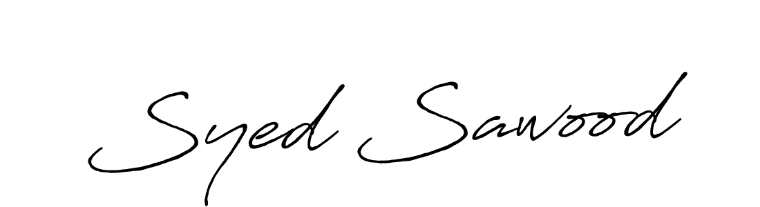 Design your own signature with our free online signature maker. With this signature software, you can create a handwritten (Antro_Vectra_Bolder) signature for name Syed Sawood. Syed Sawood signature style 7 images and pictures png