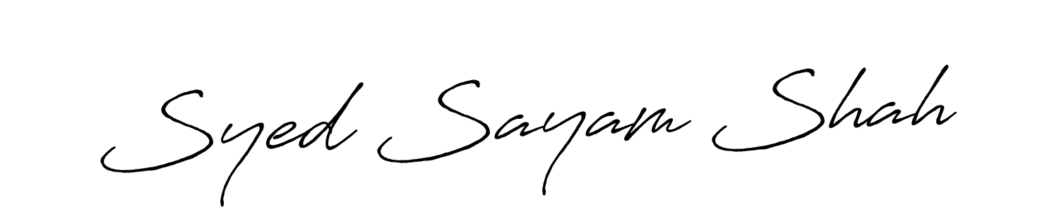 How to make Syed Sayam Shah signature? Antro_Vectra_Bolder is a professional autograph style. Create handwritten signature for Syed Sayam Shah name. Syed Sayam Shah signature style 7 images and pictures png