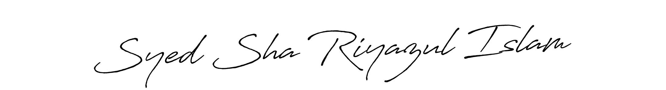 Use a signature maker to create a handwritten signature online. With this signature software, you can design (Antro_Vectra_Bolder) your own signature for name Syed Sha Riyazul Islam. Syed Sha Riyazul Islam signature style 7 images and pictures png