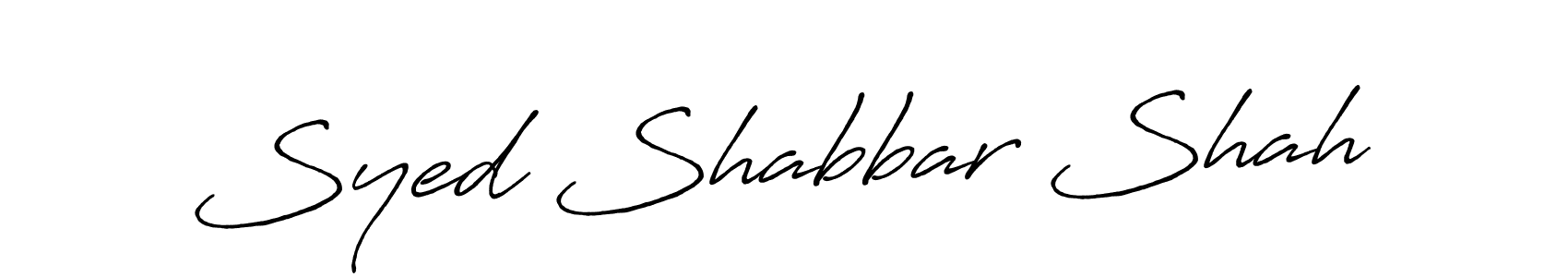 Syed Shabbar Shah stylish signature style. Best Handwritten Sign (Antro_Vectra_Bolder) for my name. Handwritten Signature Collection Ideas for my name Syed Shabbar Shah. Syed Shabbar Shah signature style 7 images and pictures png