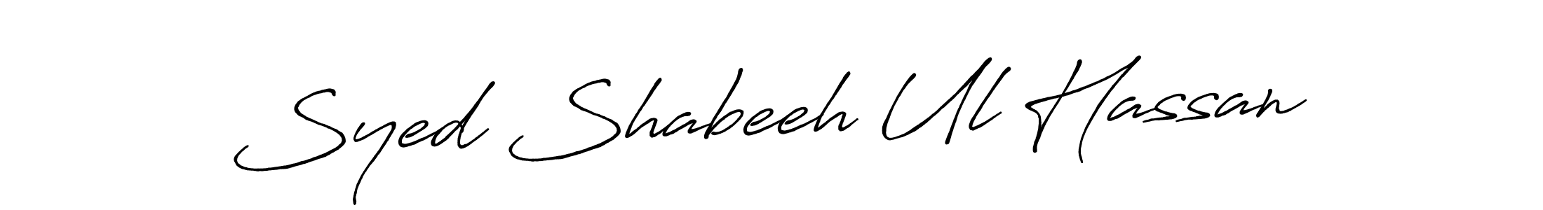 It looks lik you need a new signature style for name Syed Shabeeh Ul Hassan. Design unique handwritten (Antro_Vectra_Bolder) signature with our free signature maker in just a few clicks. Syed Shabeeh Ul Hassan signature style 7 images and pictures png