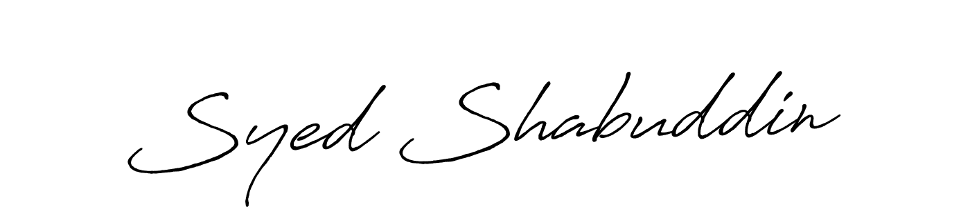 It looks lik you need a new signature style for name Syed Shabuddin. Design unique handwritten (Antro_Vectra_Bolder) signature with our free signature maker in just a few clicks. Syed Shabuddin signature style 7 images and pictures png