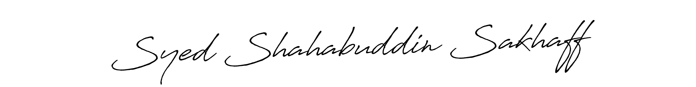 Antro_Vectra_Bolder is a professional signature style that is perfect for those who want to add a touch of class to their signature. It is also a great choice for those who want to make their signature more unique. Get Syed Shahabuddin Sakhaff name to fancy signature for free. Syed Shahabuddin Sakhaff signature style 7 images and pictures png