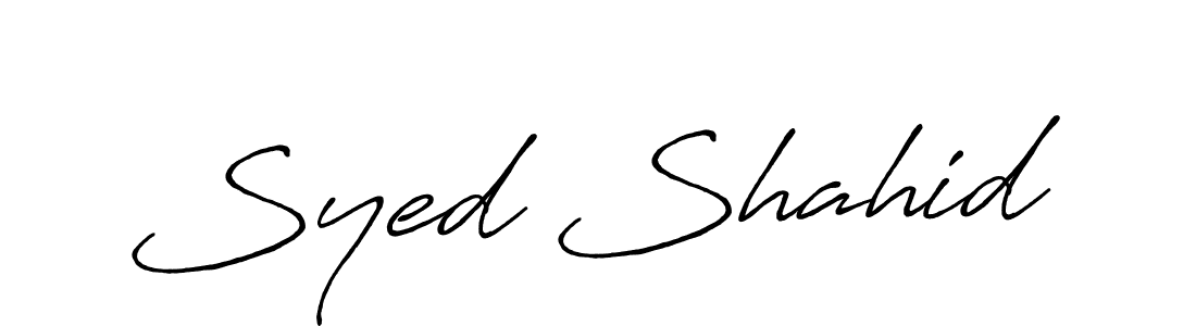 It looks lik you need a new signature style for name Syed Shahid. Design unique handwritten (Antro_Vectra_Bolder) signature with our free signature maker in just a few clicks. Syed Shahid signature style 7 images and pictures png