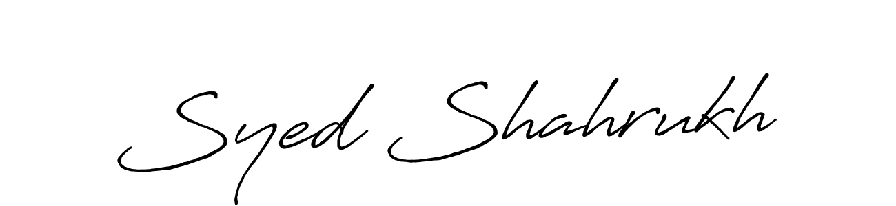 Also we have Syed Shahrukh name is the best signature style. Create professional handwritten signature collection using Antro_Vectra_Bolder autograph style. Syed Shahrukh signature style 7 images and pictures png