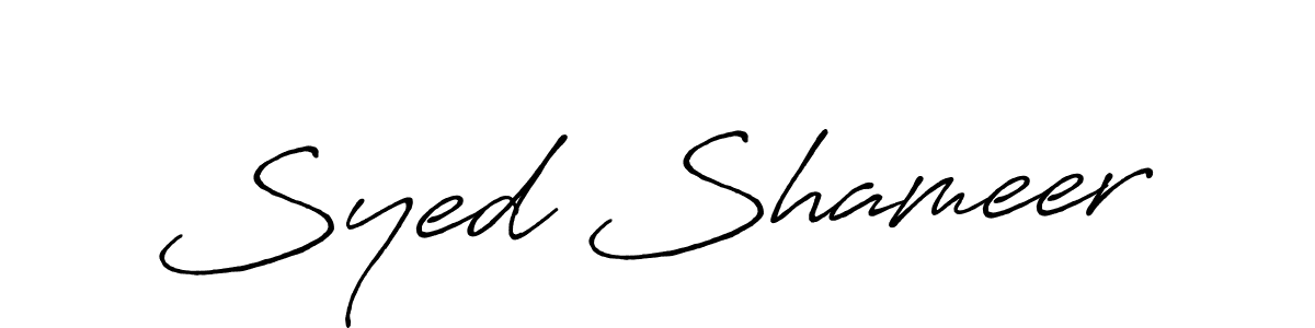 How to Draw Syed Shameer signature style? Antro_Vectra_Bolder is a latest design signature styles for name Syed Shameer. Syed Shameer signature style 7 images and pictures png