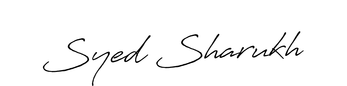Also we have Syed Sharukh name is the best signature style. Create professional handwritten signature collection using Antro_Vectra_Bolder autograph style. Syed Sharukh signature style 7 images and pictures png