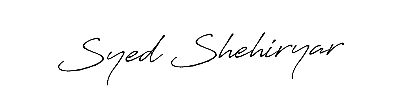 You should practise on your own different ways (Antro_Vectra_Bolder) to write your name (Syed Shehiryar) in signature. don't let someone else do it for you. Syed Shehiryar signature style 7 images and pictures png