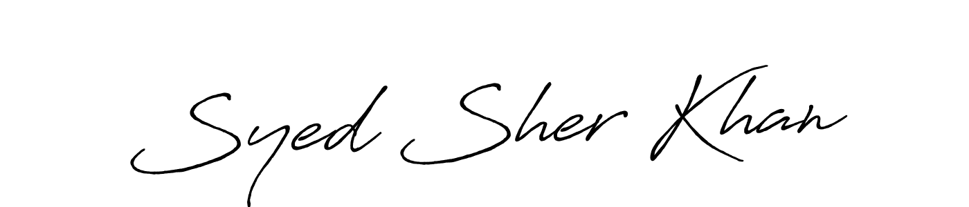 if you are searching for the best signature style for your name Syed Sher Khan. so please give up your signature search. here we have designed multiple signature styles  using Antro_Vectra_Bolder. Syed Sher Khan signature style 7 images and pictures png