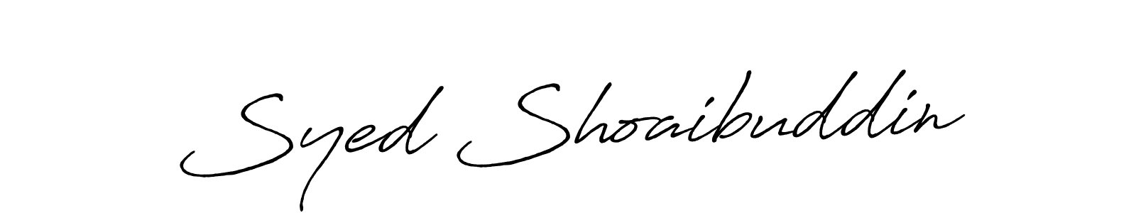 Make a short Syed Shoaibuddin signature style. Manage your documents anywhere anytime using Antro_Vectra_Bolder. Create and add eSignatures, submit forms, share and send files easily. Syed Shoaibuddin signature style 7 images and pictures png