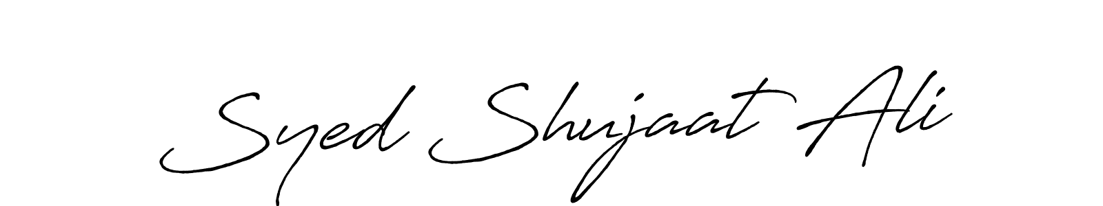 You should practise on your own different ways (Antro_Vectra_Bolder) to write your name (Syed Shujaat Ali) in signature. don't let someone else do it for you. Syed Shujaat Ali signature style 7 images and pictures png