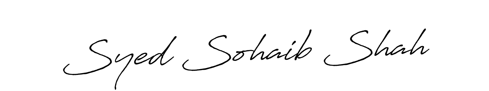 Similarly Antro_Vectra_Bolder is the best handwritten signature design. Signature creator online .You can use it as an online autograph creator for name Syed Sohaib Shah. Syed Sohaib Shah signature style 7 images and pictures png