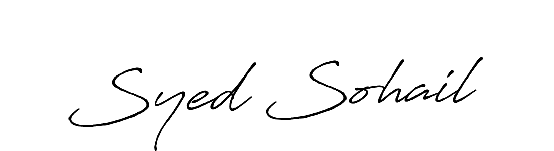 Design your own signature with our free online signature maker. With this signature software, you can create a handwritten (Antro_Vectra_Bolder) signature for name Syed Sohail. Syed Sohail signature style 7 images and pictures png