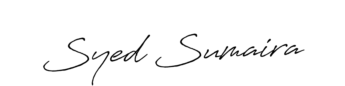 Make a short Syed Sumaira signature style. Manage your documents anywhere anytime using Antro_Vectra_Bolder. Create and add eSignatures, submit forms, share and send files easily. Syed Sumaira signature style 7 images and pictures png
