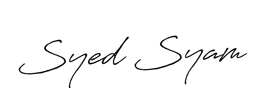 Make a beautiful signature design for name Syed Syam. Use this online signature maker to create a handwritten signature for free. Syed Syam signature style 7 images and pictures png