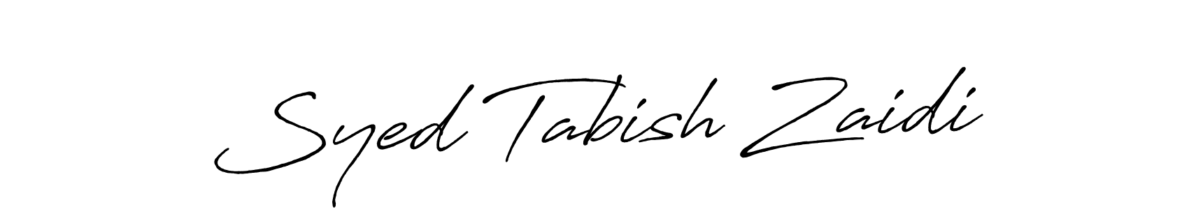 How to Draw Syed Tabish Zaidi signature style? Antro_Vectra_Bolder is a latest design signature styles for name Syed Tabish Zaidi. Syed Tabish Zaidi signature style 7 images and pictures png
