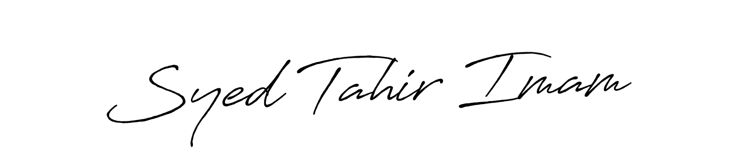 Similarly Antro_Vectra_Bolder is the best handwritten signature design. Signature creator online .You can use it as an online autograph creator for name Syed Tahir Imam. Syed Tahir Imam signature style 7 images and pictures png