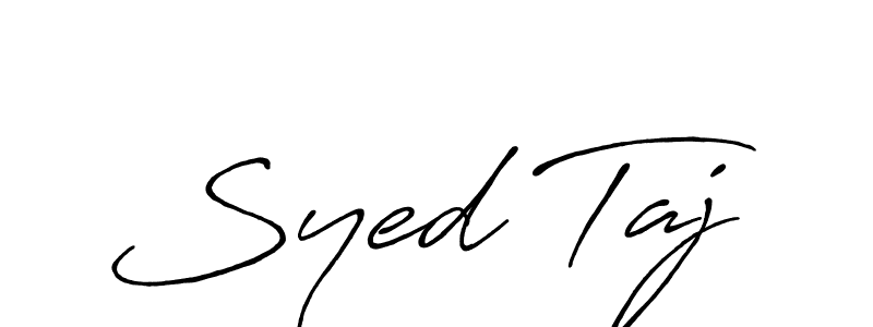 Make a beautiful signature design for name Syed Taj. Use this online signature maker to create a handwritten signature for free. Syed Taj signature style 7 images and pictures png