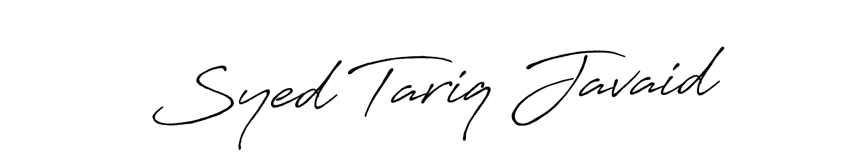 Design your own signature with our free online signature maker. With this signature software, you can create a handwritten (Antro_Vectra_Bolder) signature for name Syed Tariq Javaid. Syed Tariq Javaid signature style 7 images and pictures png