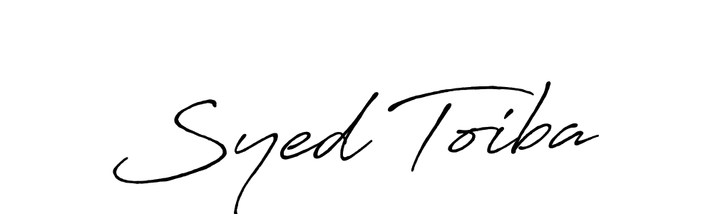 Use a signature maker to create a handwritten signature online. With this signature software, you can design (Antro_Vectra_Bolder) your own signature for name Syed Toiba. Syed Toiba signature style 7 images and pictures png