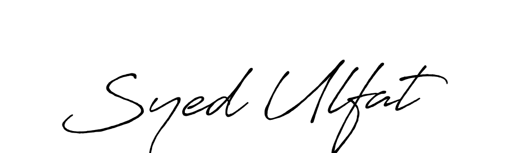 if you are searching for the best signature style for your name Syed Ulfat. so please give up your signature search. here we have designed multiple signature styles  using Antro_Vectra_Bolder. Syed Ulfat signature style 7 images and pictures png