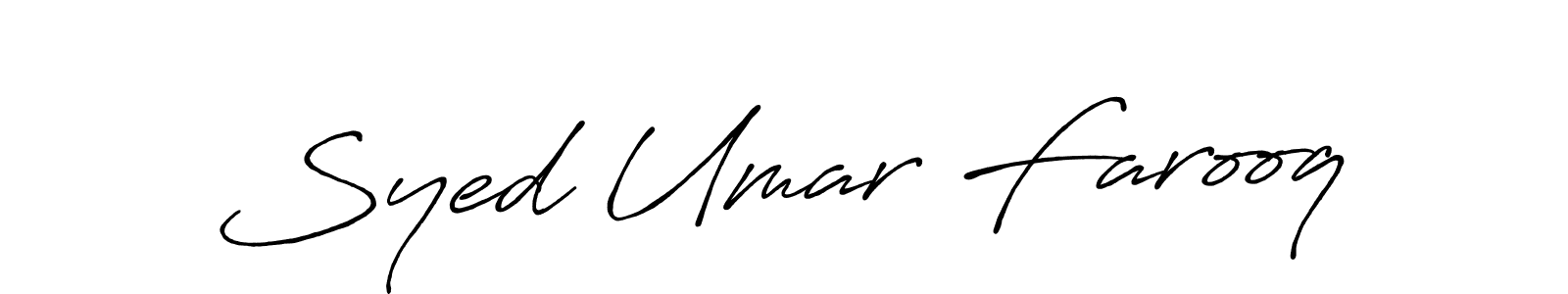 Antro_Vectra_Bolder is a professional signature style that is perfect for those who want to add a touch of class to their signature. It is also a great choice for those who want to make their signature more unique. Get Syed Umar Farooq name to fancy signature for free. Syed Umar Farooq signature style 7 images and pictures png