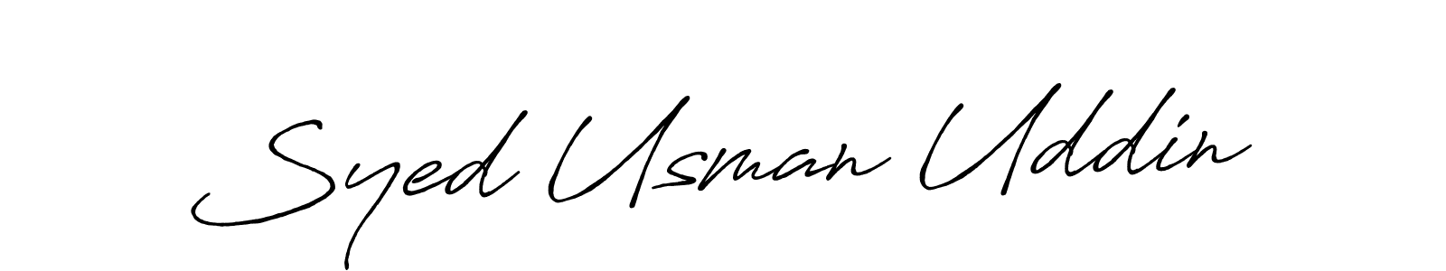 Similarly Antro_Vectra_Bolder is the best handwritten signature design. Signature creator online .You can use it as an online autograph creator for name Syed Usman Uddin. Syed Usman Uddin signature style 7 images and pictures png