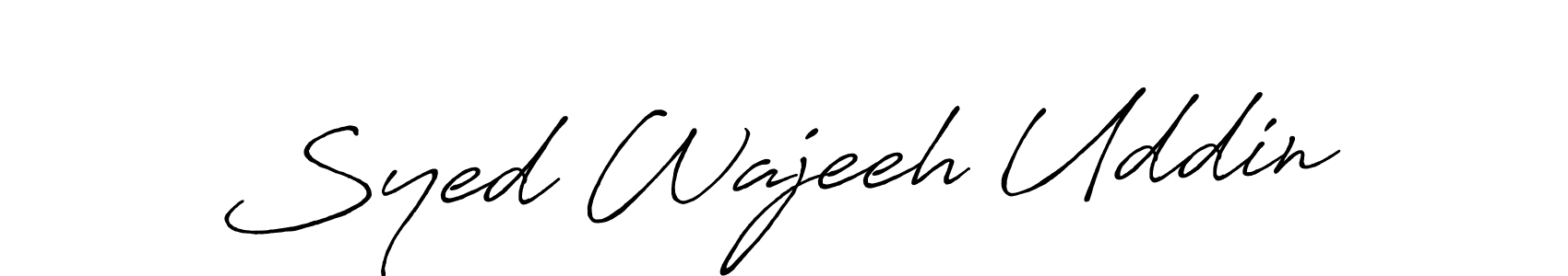 Similarly Antro_Vectra_Bolder is the best handwritten signature design. Signature creator online .You can use it as an online autograph creator for name Syed Wajeeh Uddin. Syed Wajeeh Uddin signature style 7 images and pictures png