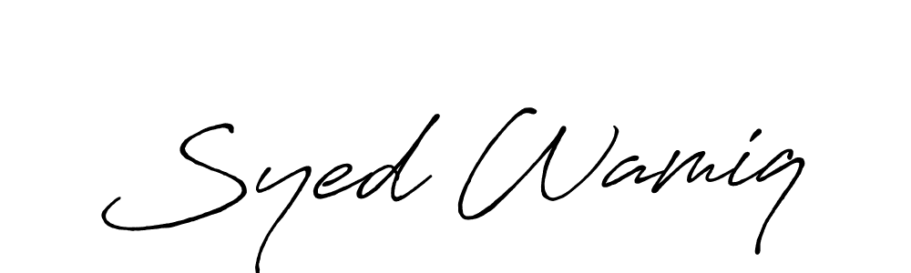 You should practise on your own different ways (Antro_Vectra_Bolder) to write your name (Syed Wamiq) in signature. don't let someone else do it for you. Syed Wamiq signature style 7 images and pictures png